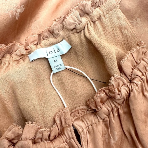 Woman’s Joie Golden Brown Trapeze Tank Top Halter New M Blouse - Picture 5 of 8